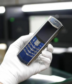 VERTU SIGNATURE S PURE SILVER BLUE ALLIGATOR