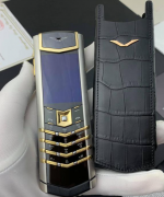 VERTU SIGNATURE S THÉP ĐIỂM VÀNG CHANH