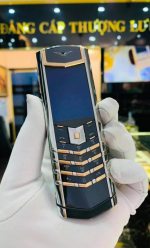 VERTU SIGNATURE S THÉP ĐIỂM VÀNG HỒNG