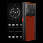 METAVERTU 2 ALLIGATOR SKIN WEB3 AI PHONE - BROWN