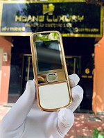 Nokia 8800 vàng hồng da trắng đá viền