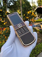 Nokia 8800 Vàng Hồng Nâu Đính Đá Viền