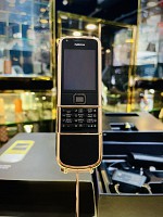 Nokia 8800 Vàng Hồng Da Đen Chính Hãng