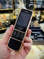 Nokia 8800 Vàng Hồng Da Đen Đính Rồng