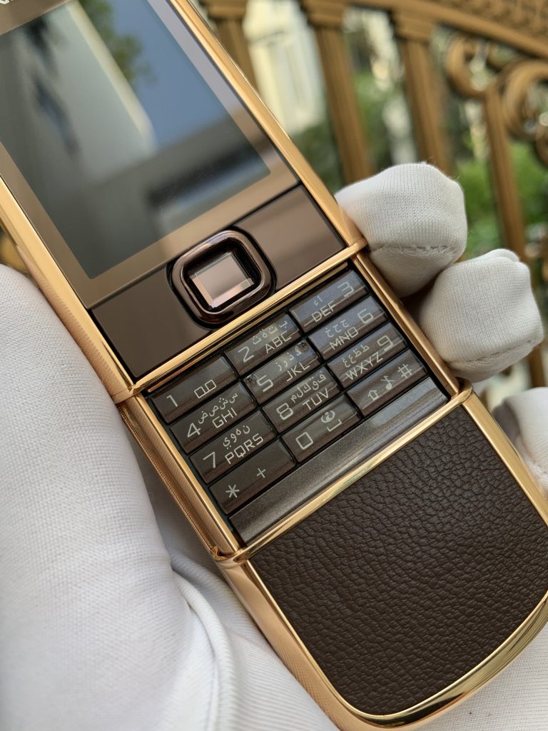 điện thoại nokia 8800 chính hãng vàng hông da nâu